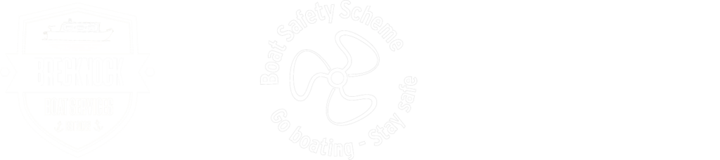 Logos of Brecknock Boat Services, BSS and RYA